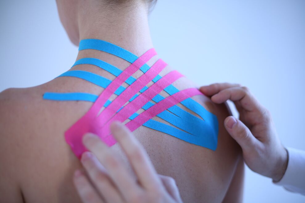 kinesio taping para la osteocondrosis de la columna